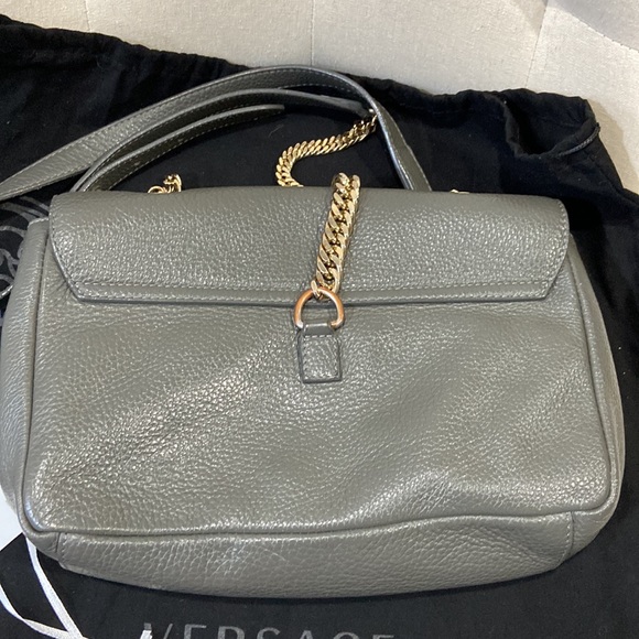 Versace Collection La Medusa Leather Crossbody Shoulder Bag - Picture 9 of 11